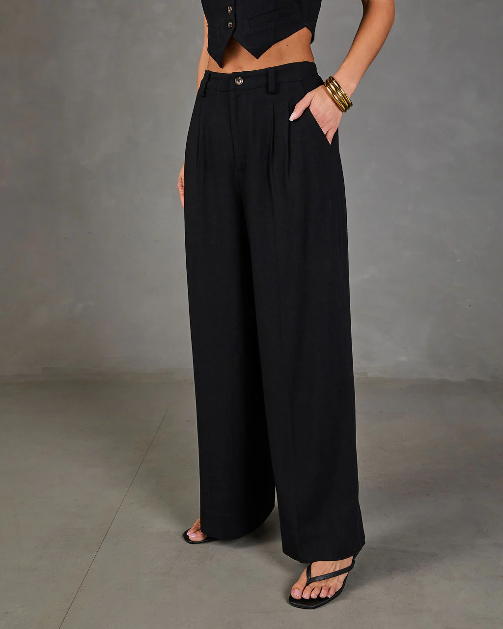 Leva Pocketed Wide Leg Pants - Image 9