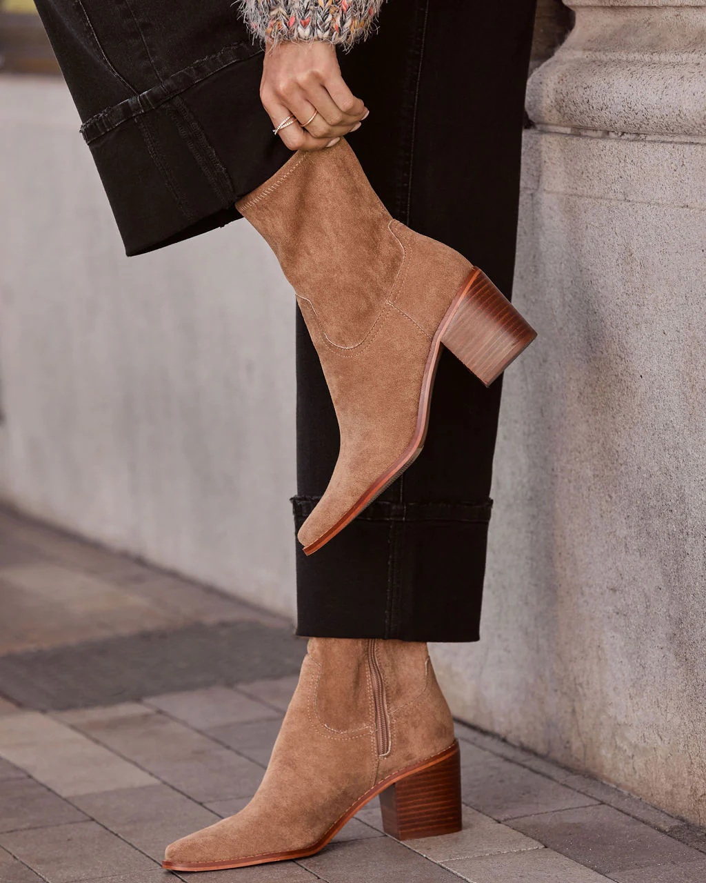 Alexie Suede Bootie - Image 11
