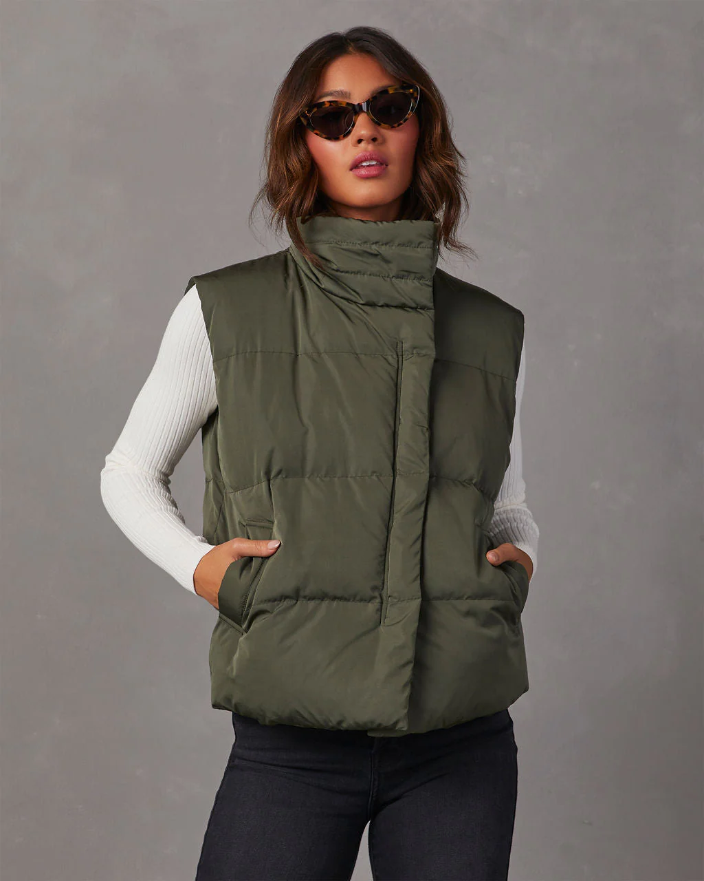Anna Pocketed Puffer Vest - Image 10
