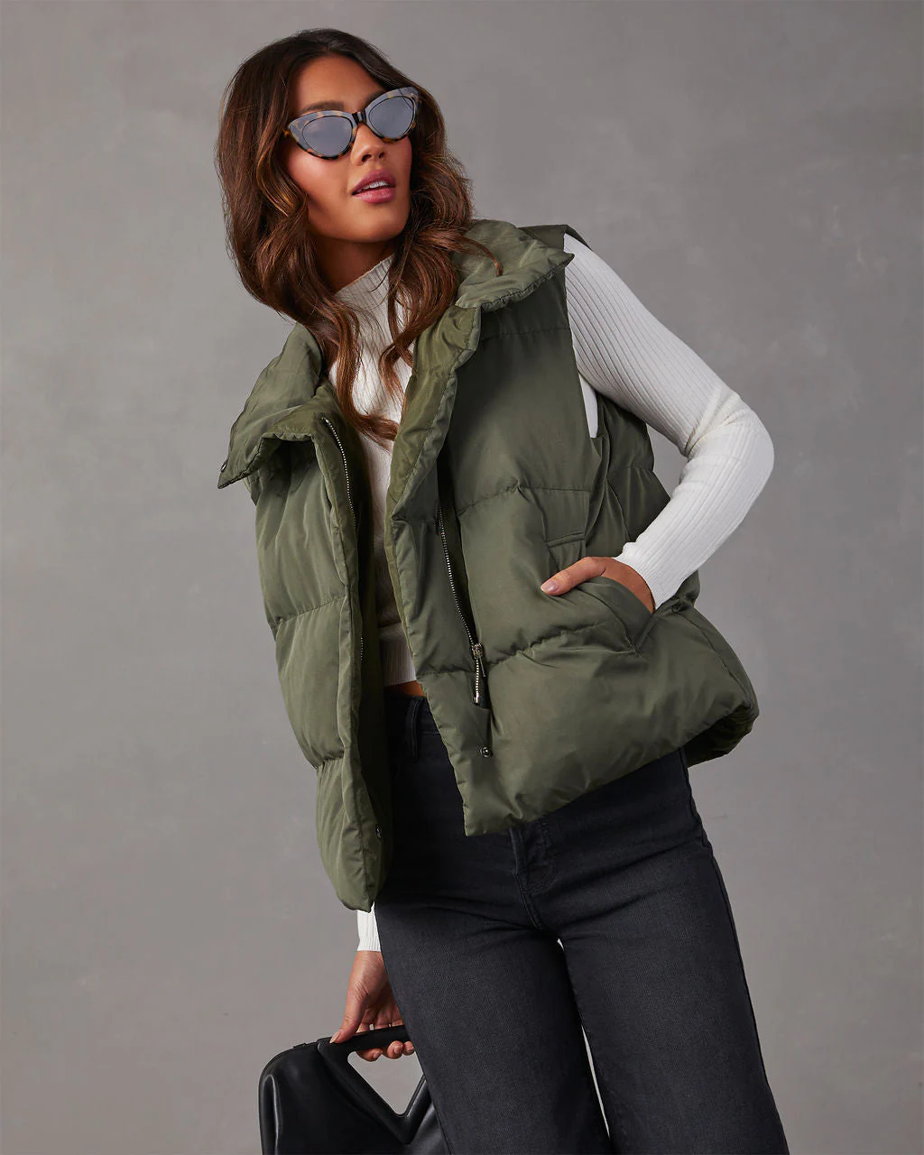 Anna Pocketed Puffer Vest - Image 9