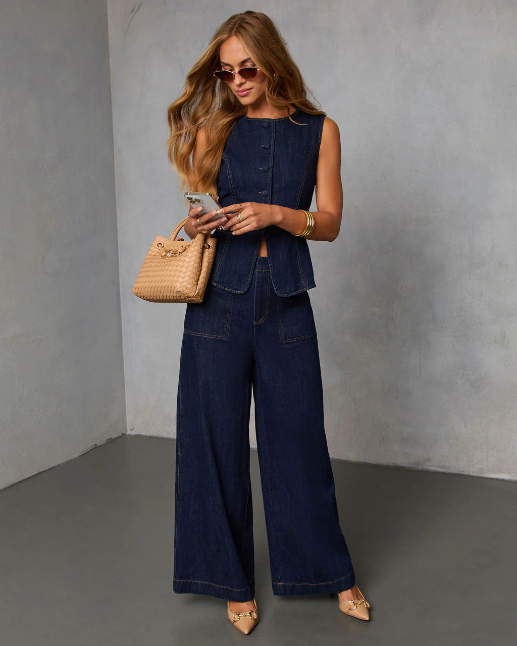 Annise Denim Vest Top - Image 6