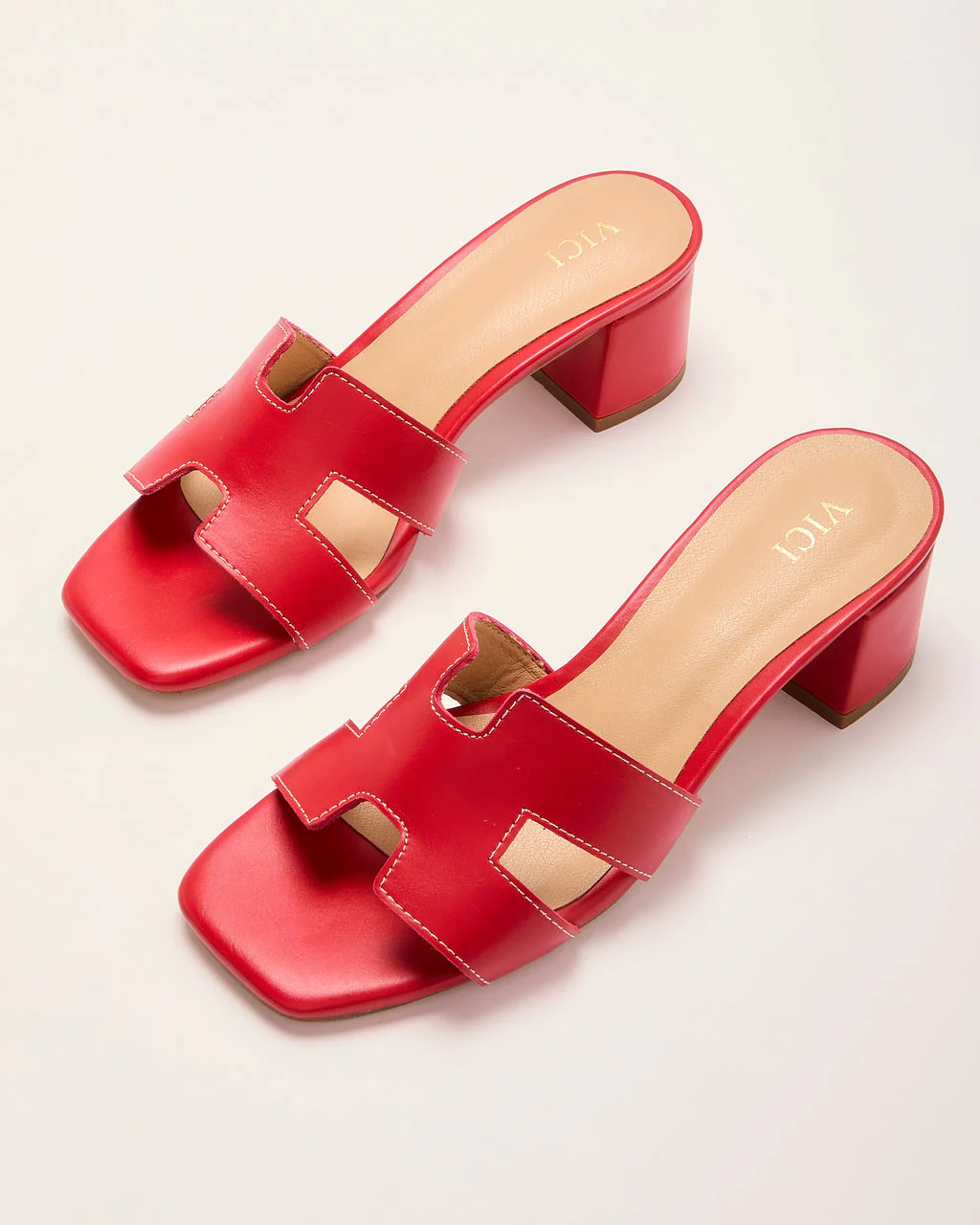 Aziel Vegan Leather H Strap Mules - Image 2