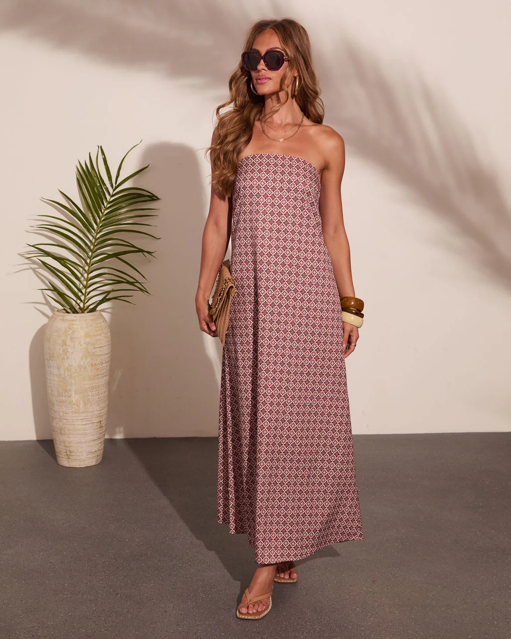 Bahama Bliss Abstract Print Maxi Dress - Image 6
