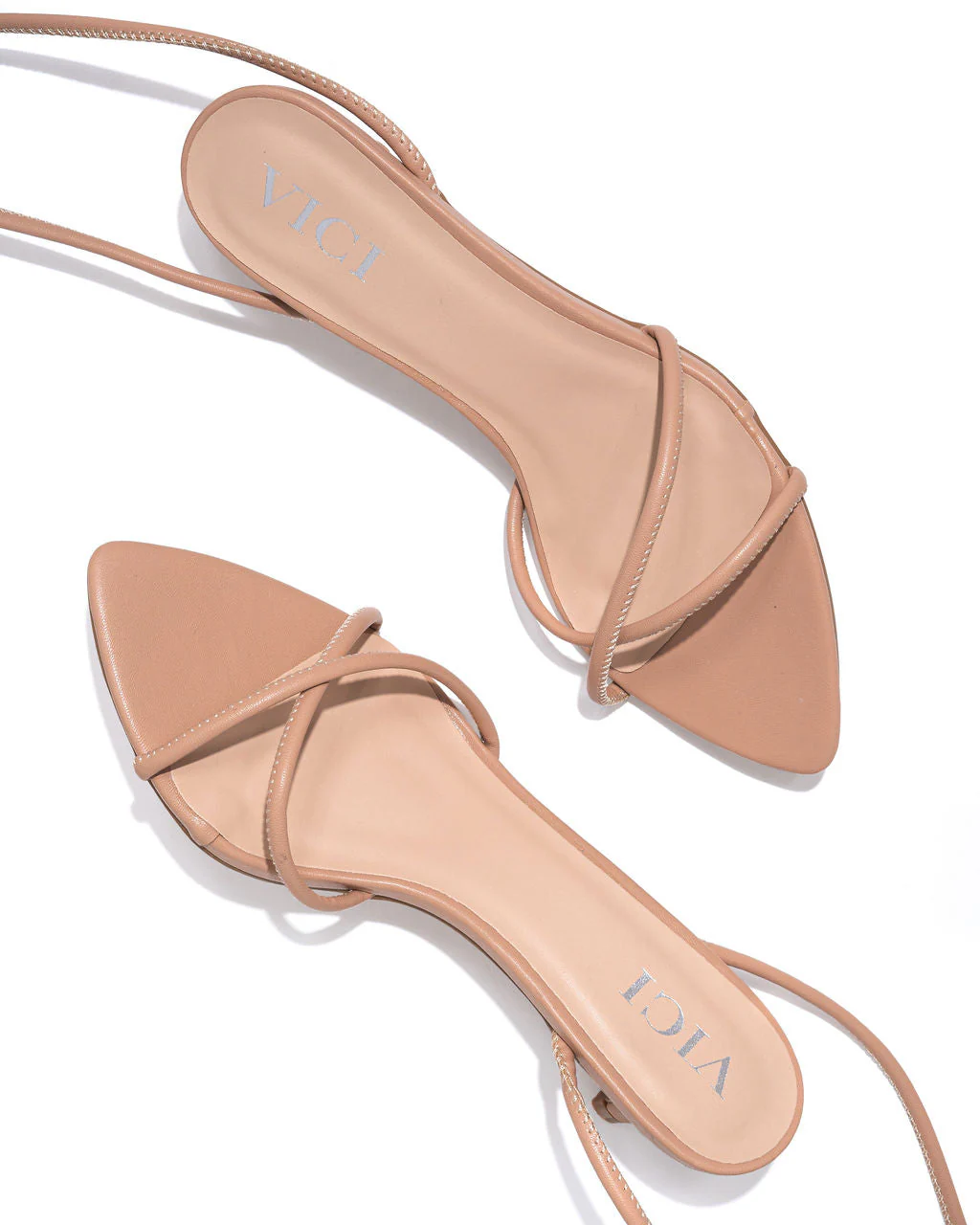 Bella Faux Leather Strappy Kitten Heel - Image 4
