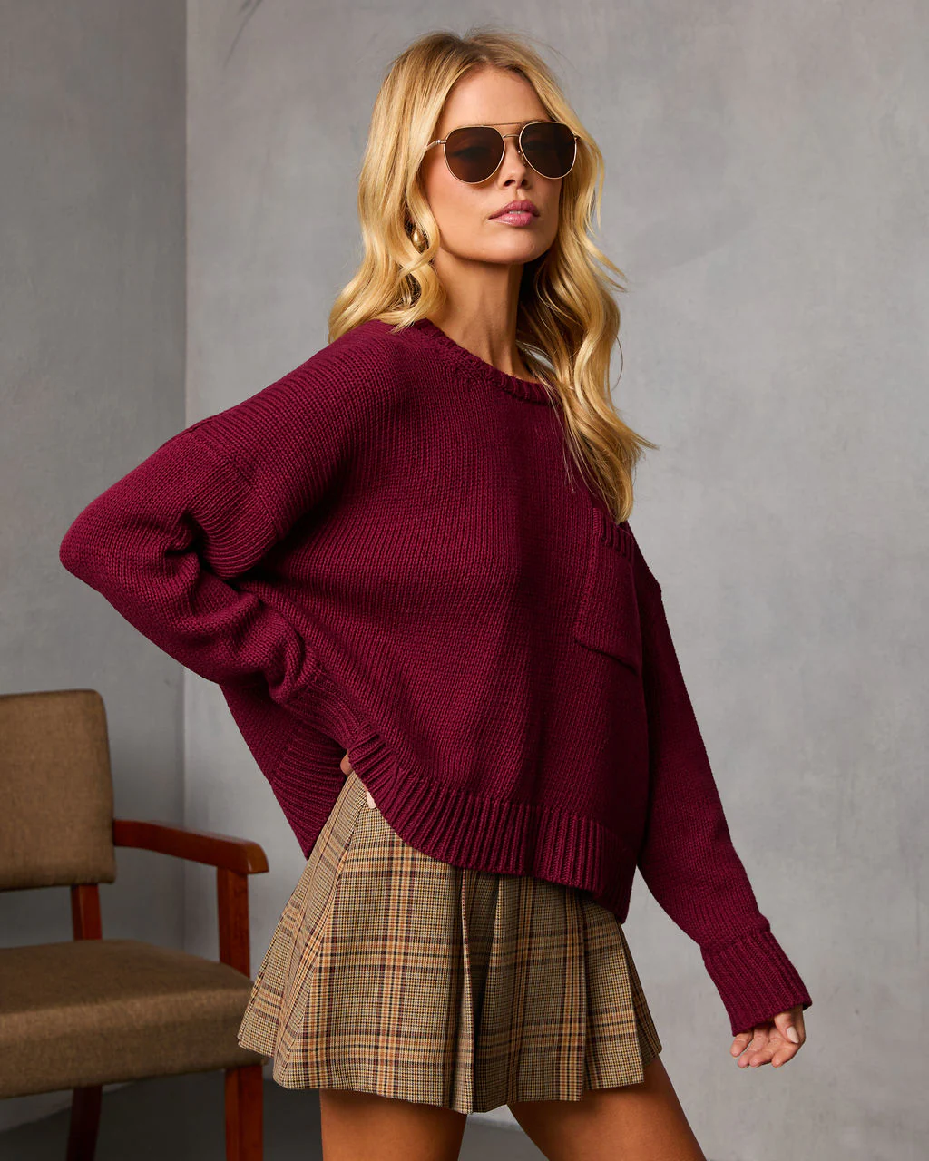 Bilos Relaxed Ribbed Knit Sweater - Image 3