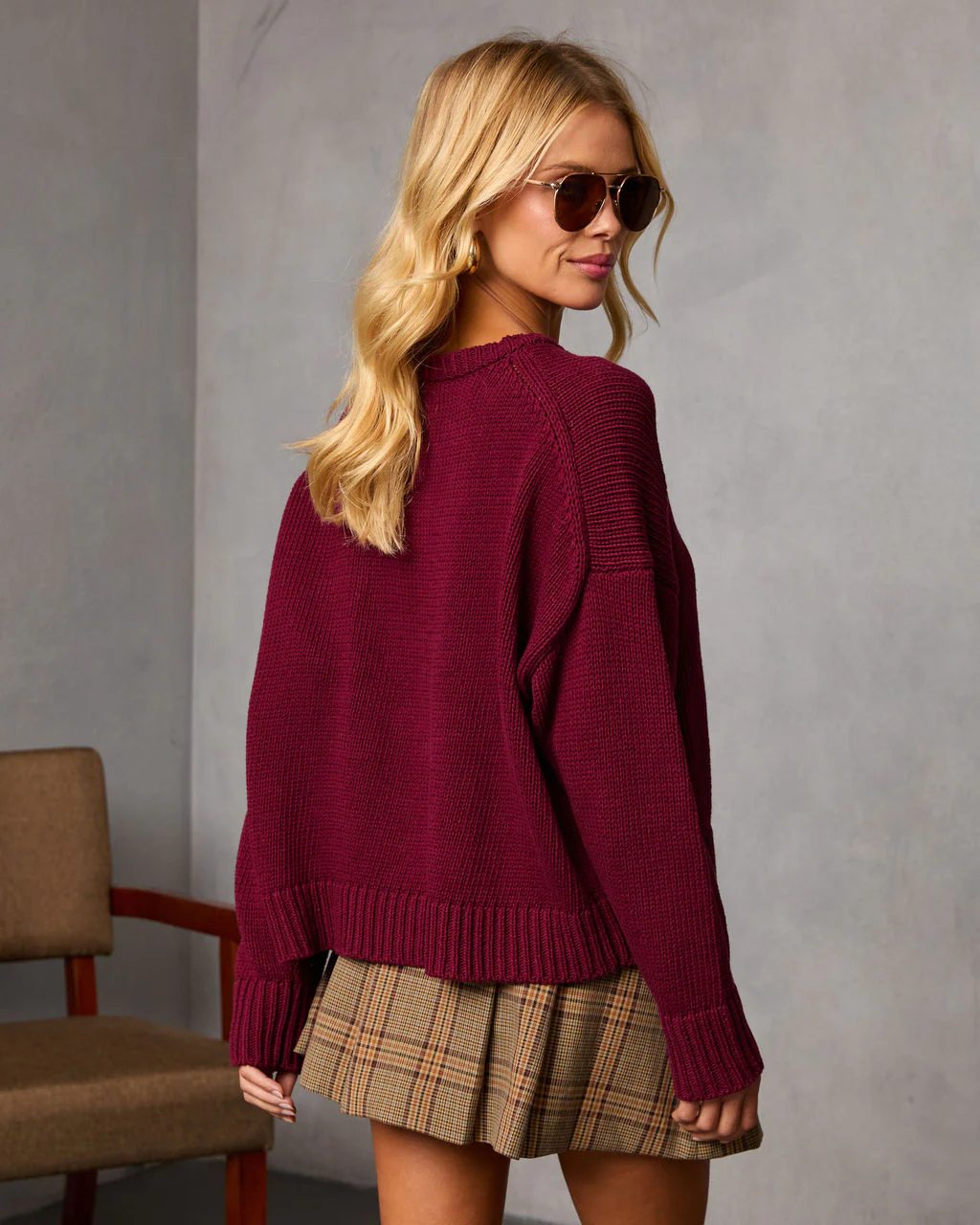 Bilos Relaxed Ribbed Knit Sweater - Image 4