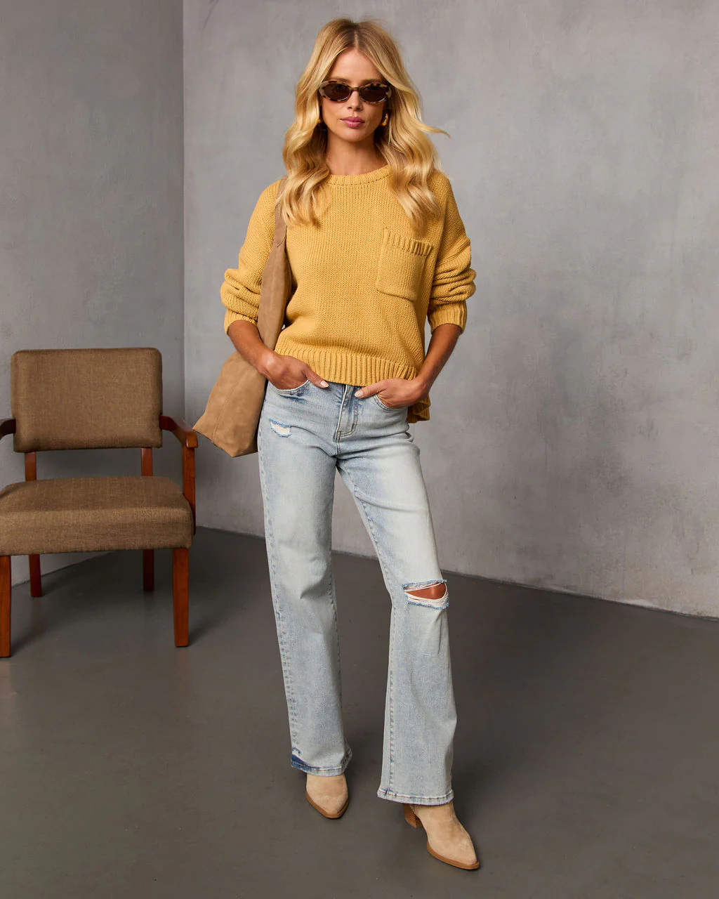 Bilos Relaxed Ribbed Knit Sweater - Image 8