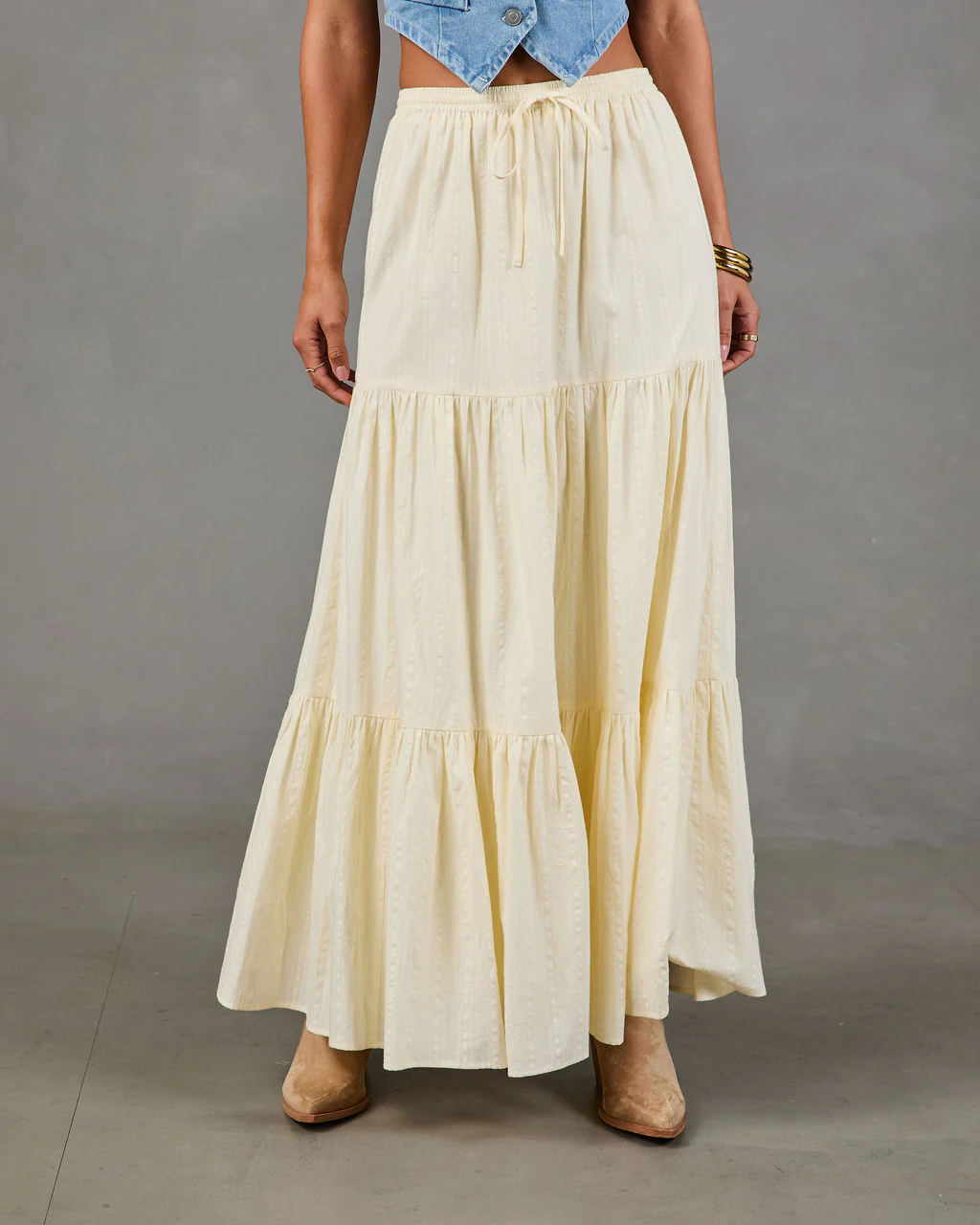 Bonfire Belle Tiered Maxi Skirt - Image 2