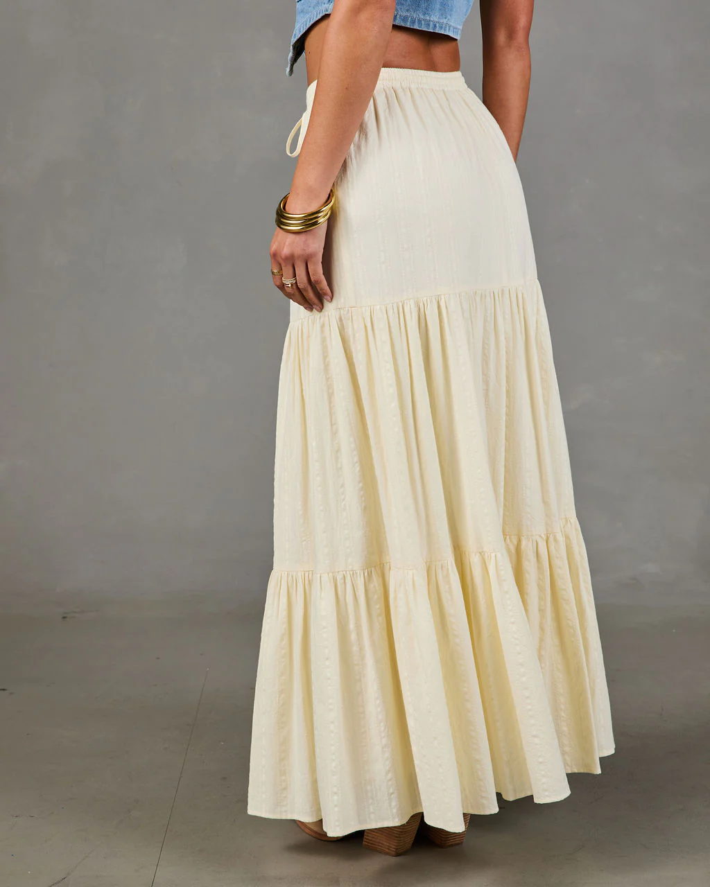 Bonfire Belle Tiered Maxi Skirt - Image 4