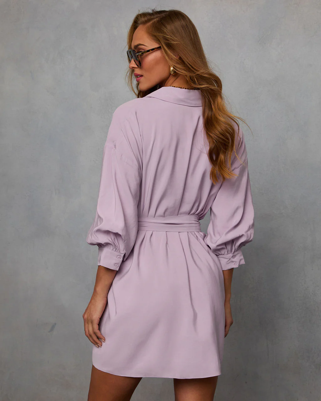 Brenna Blouson Sleeve Shirt Dress - Image 28