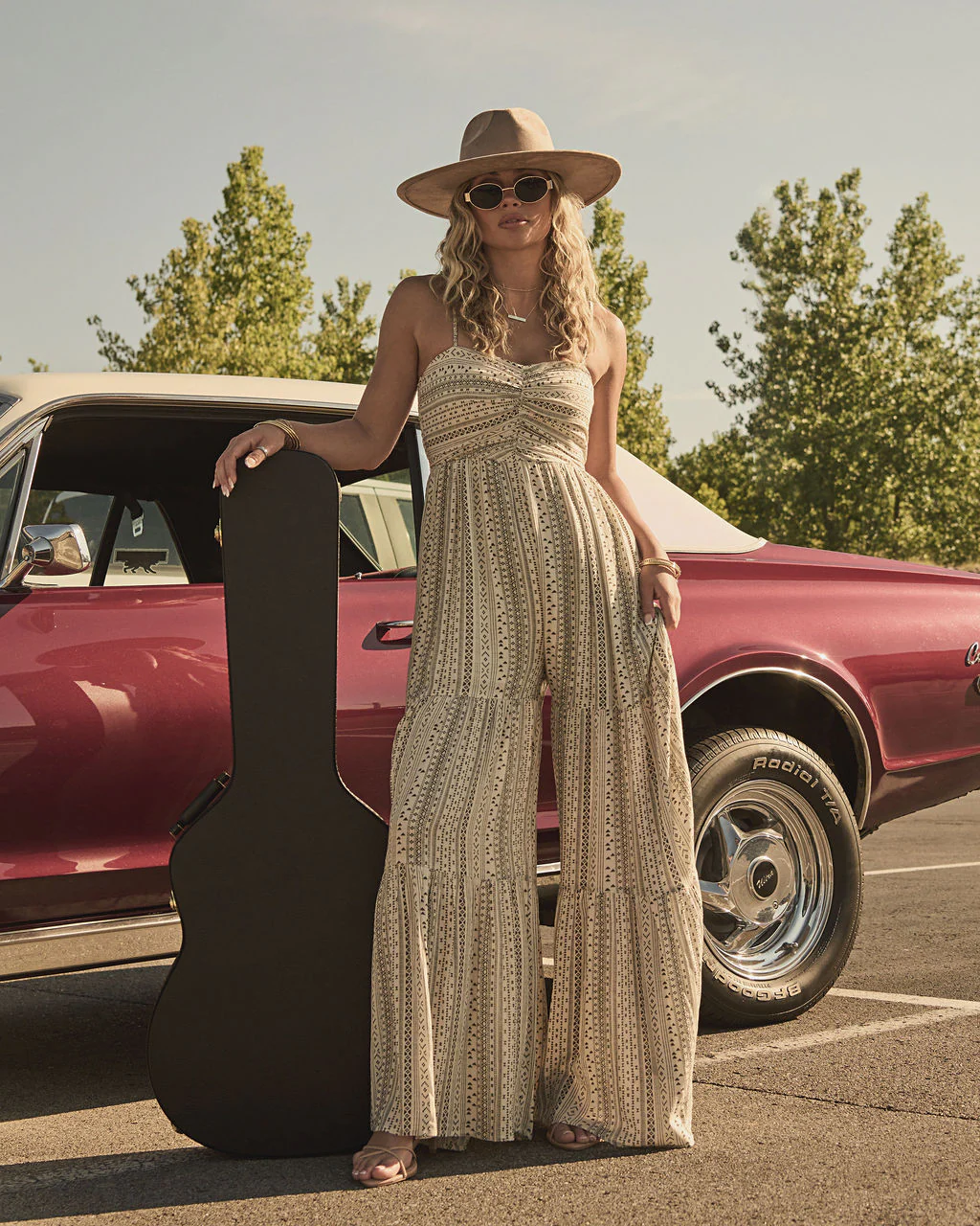 Canyon Moonlight Aztec Print Jumpsuit - Image 6