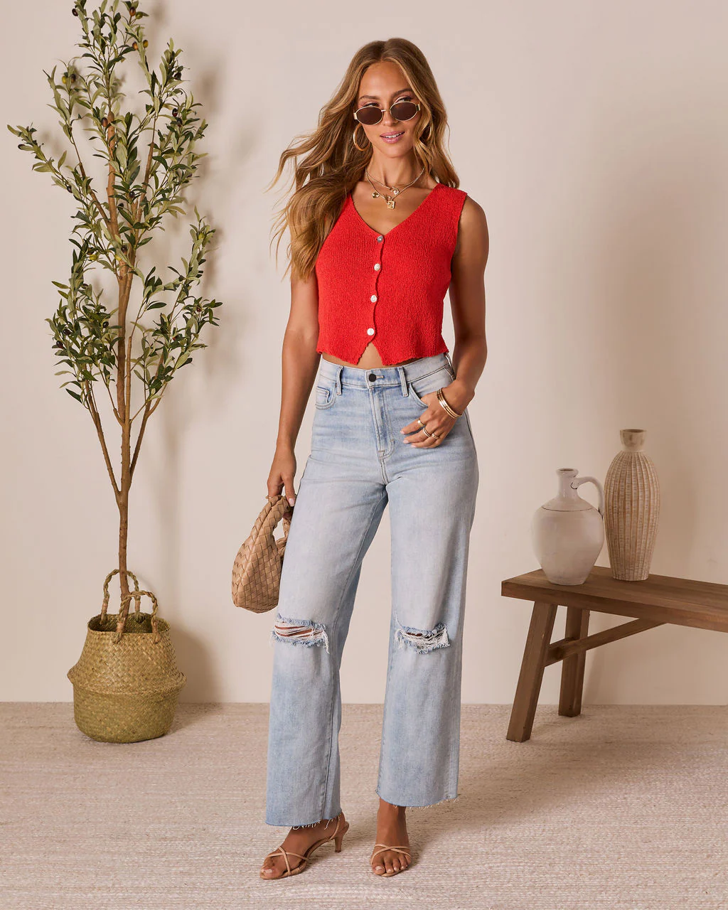 Close to Me Knit Vest Top - Image 14