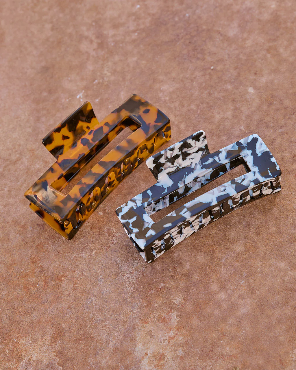 Coastal Socialite Marbled Hair Clip Set - Image 6