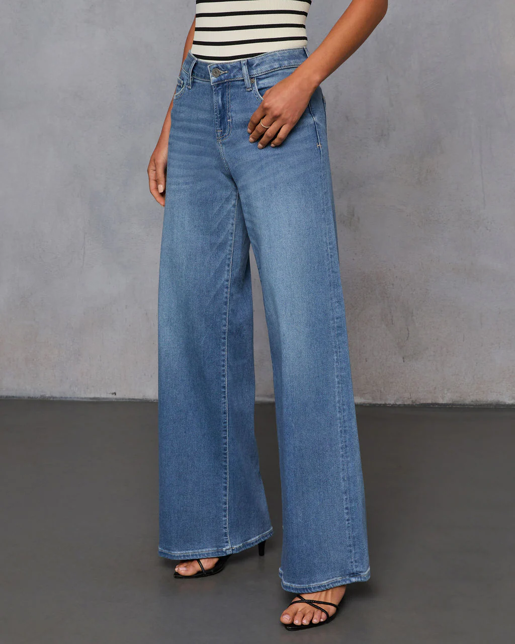 Coletti Super Stretch Wide Leg Jeans - Image 3