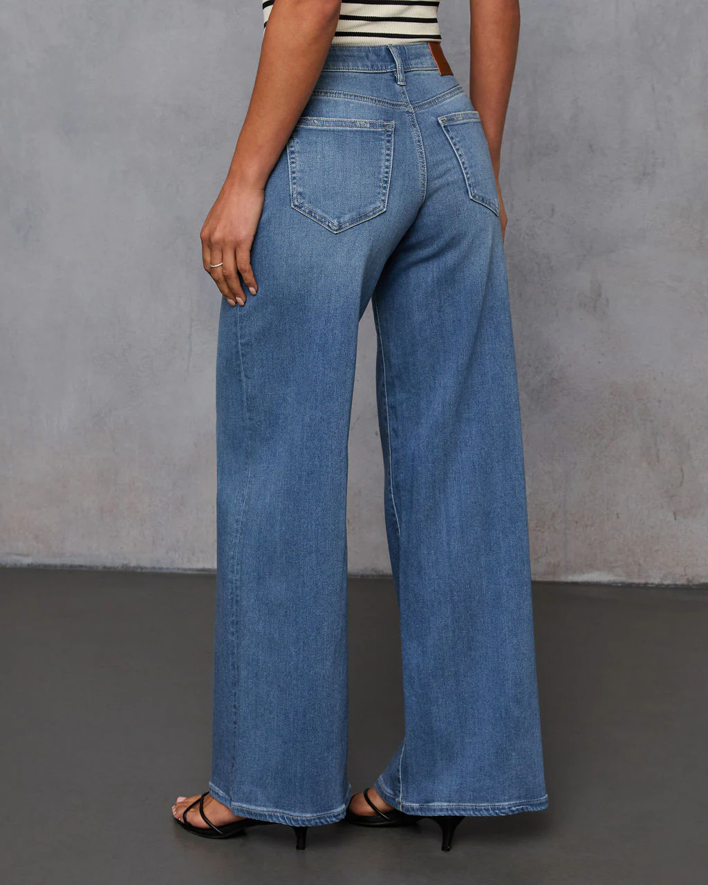 Coletti Super Stretch Wide Leg Jeans - Image 4