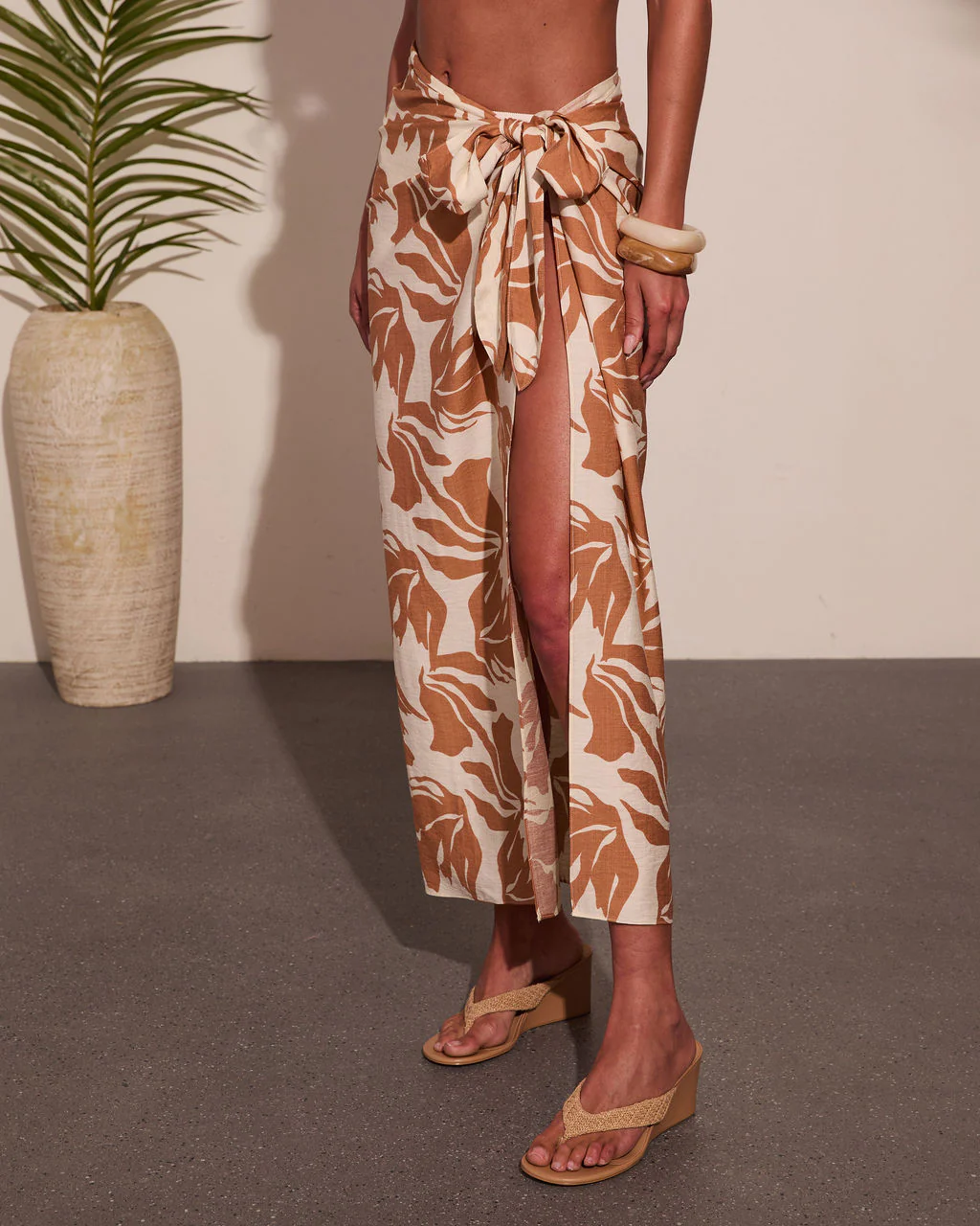 Delfine Geometric Print Sarong - Image 3