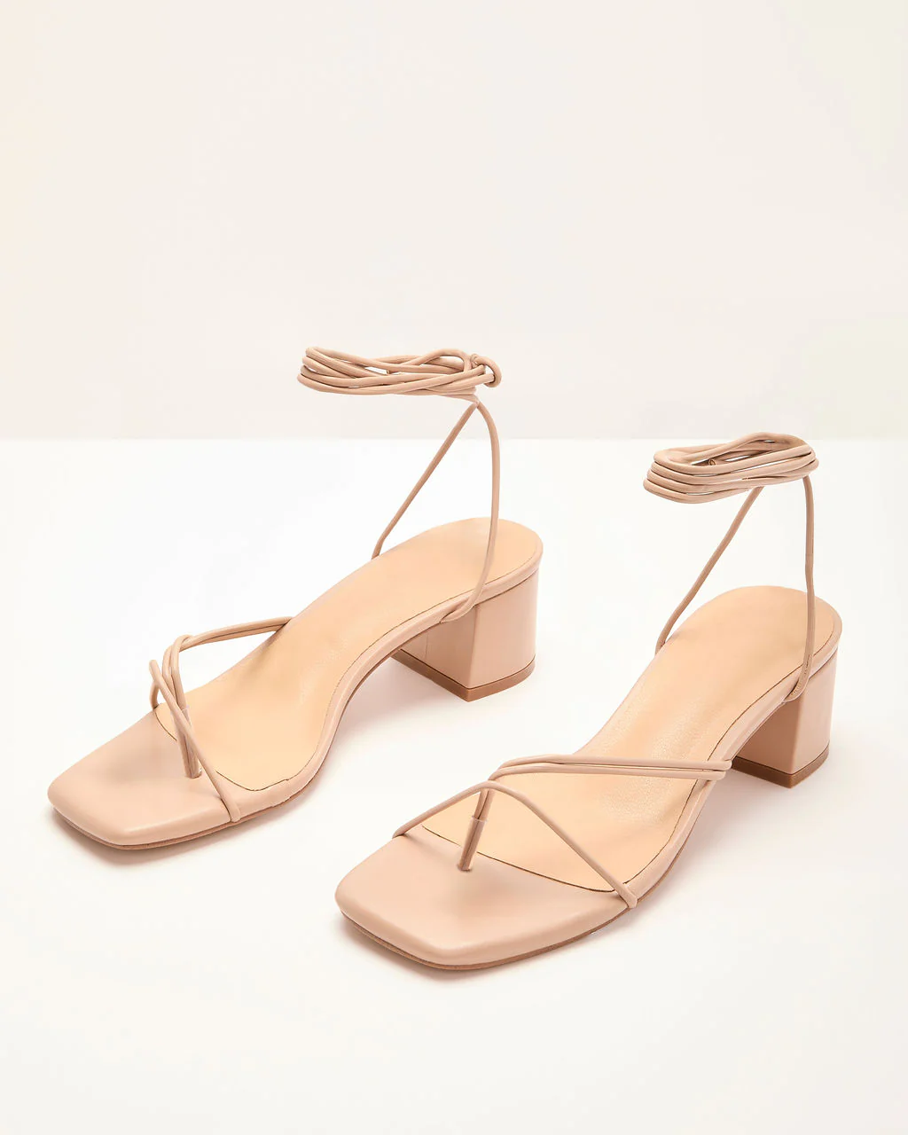 Devinah Vegan Leather Strappy Heels - Image 2