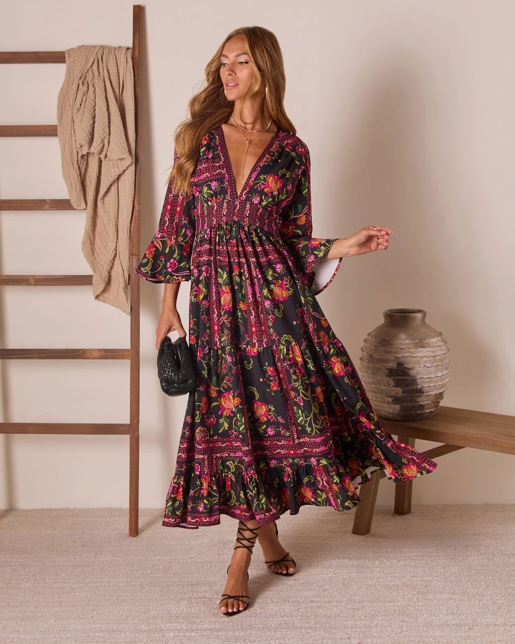 Echo Wild Printed Midi Dress - Image 5