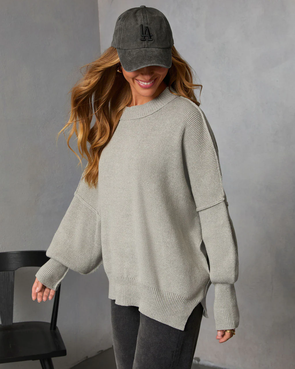 Elouise Knit Oversized Pullover Sweater - Image 9