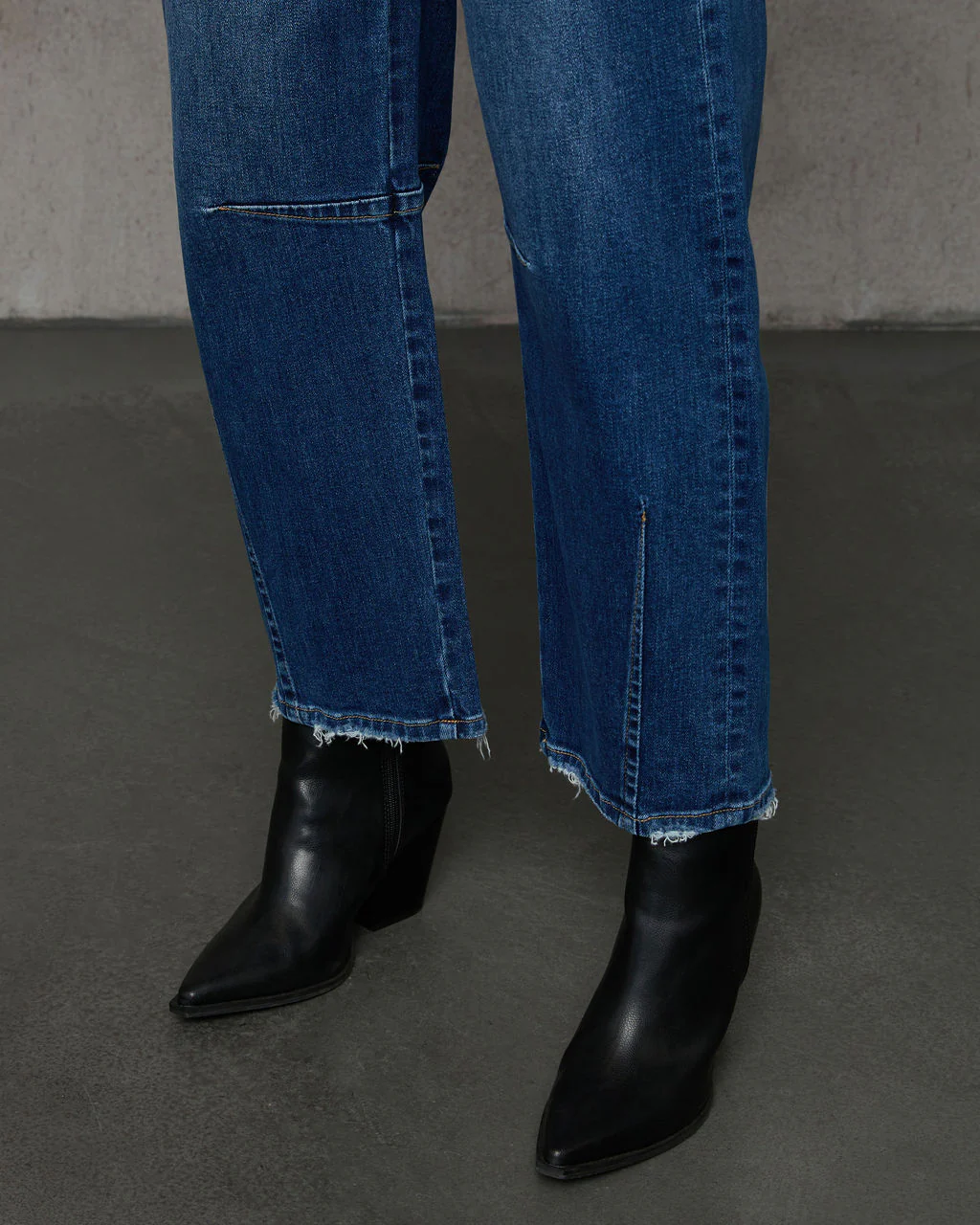 Evangelina Stretch Distressed Barrel Jeans - Image 5