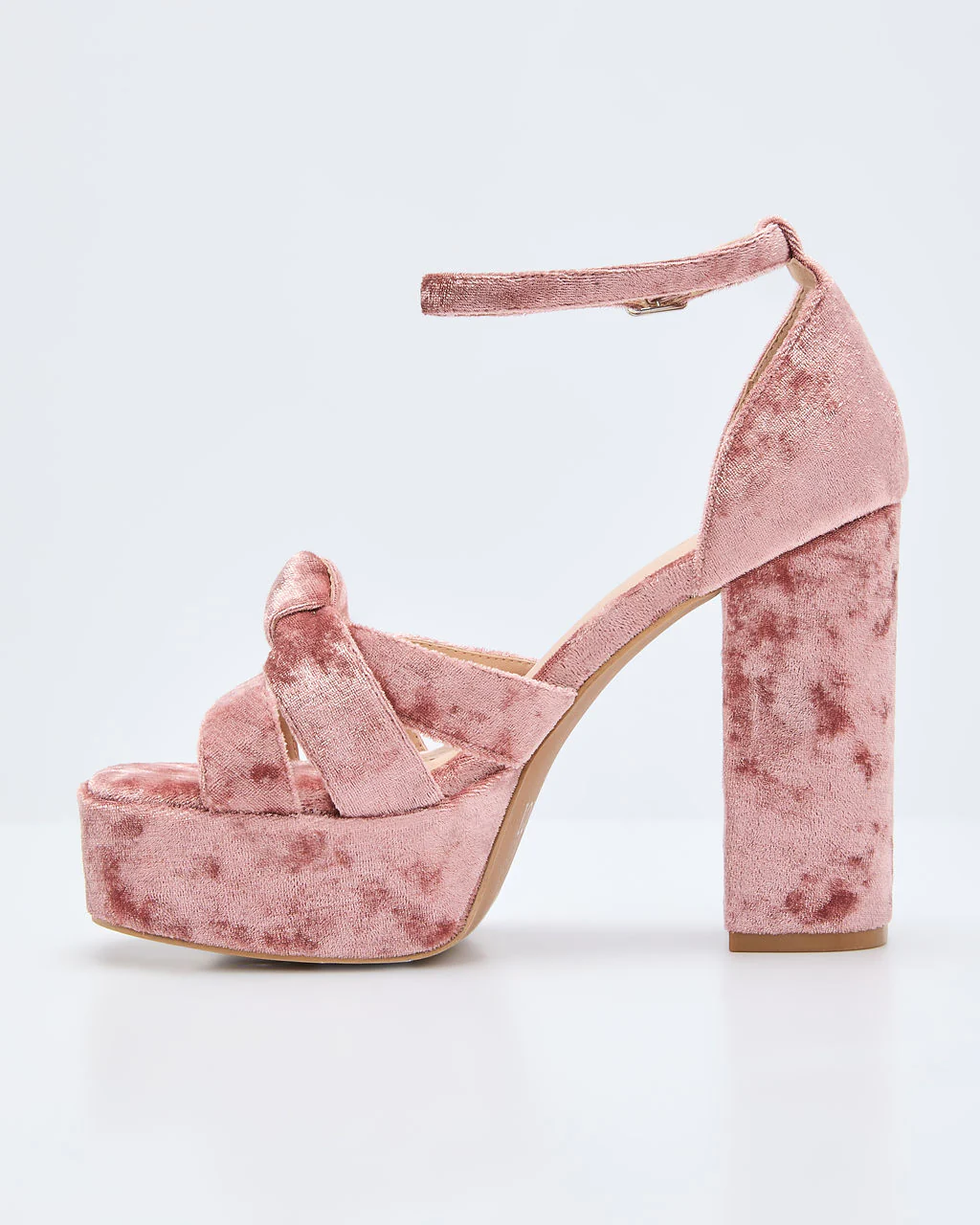 Evening Proper Velvet Platform Heels - Image 11