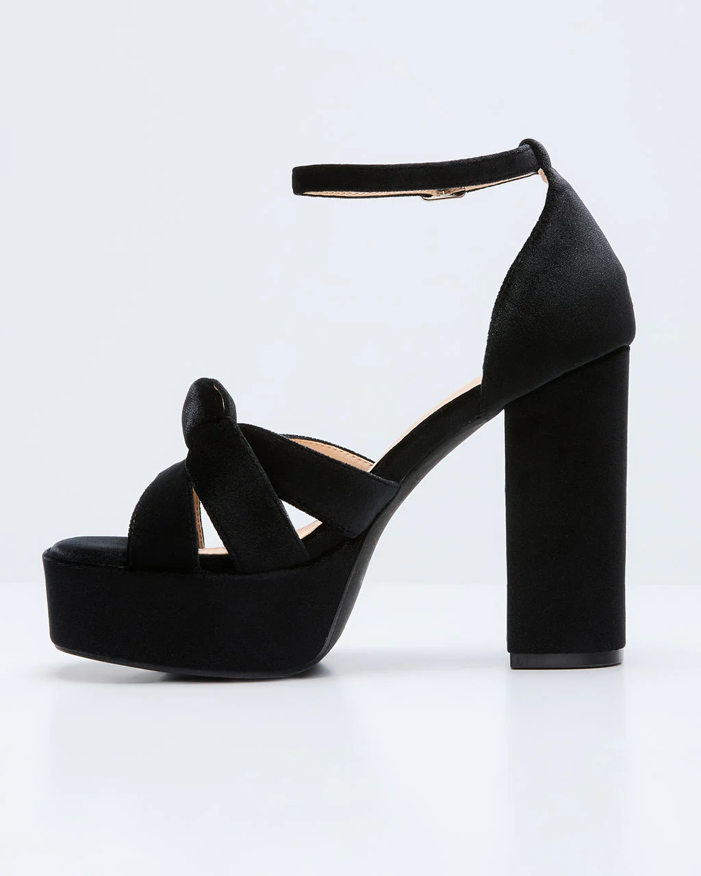 Evening Proper Velvet Platform Heels - Image 17