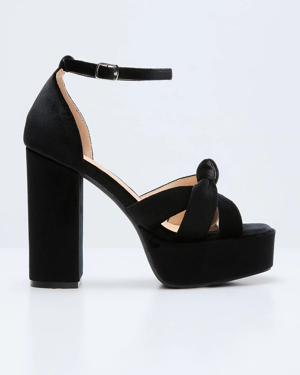 Evening Proper Velvet Platform Heels - Image 18