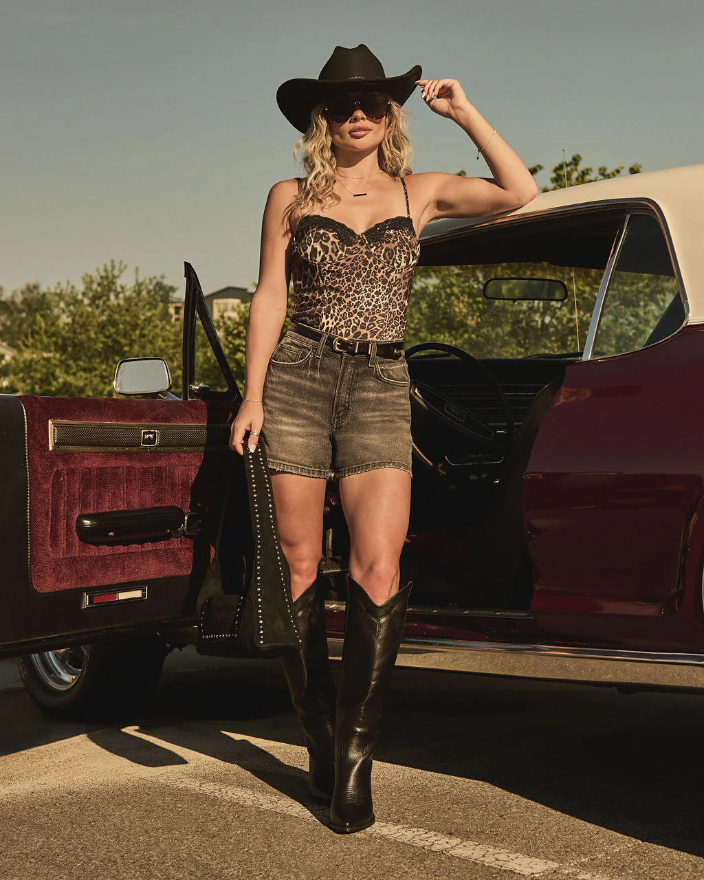 Festival Moonrise Denim High Rise Shorts - Image 4