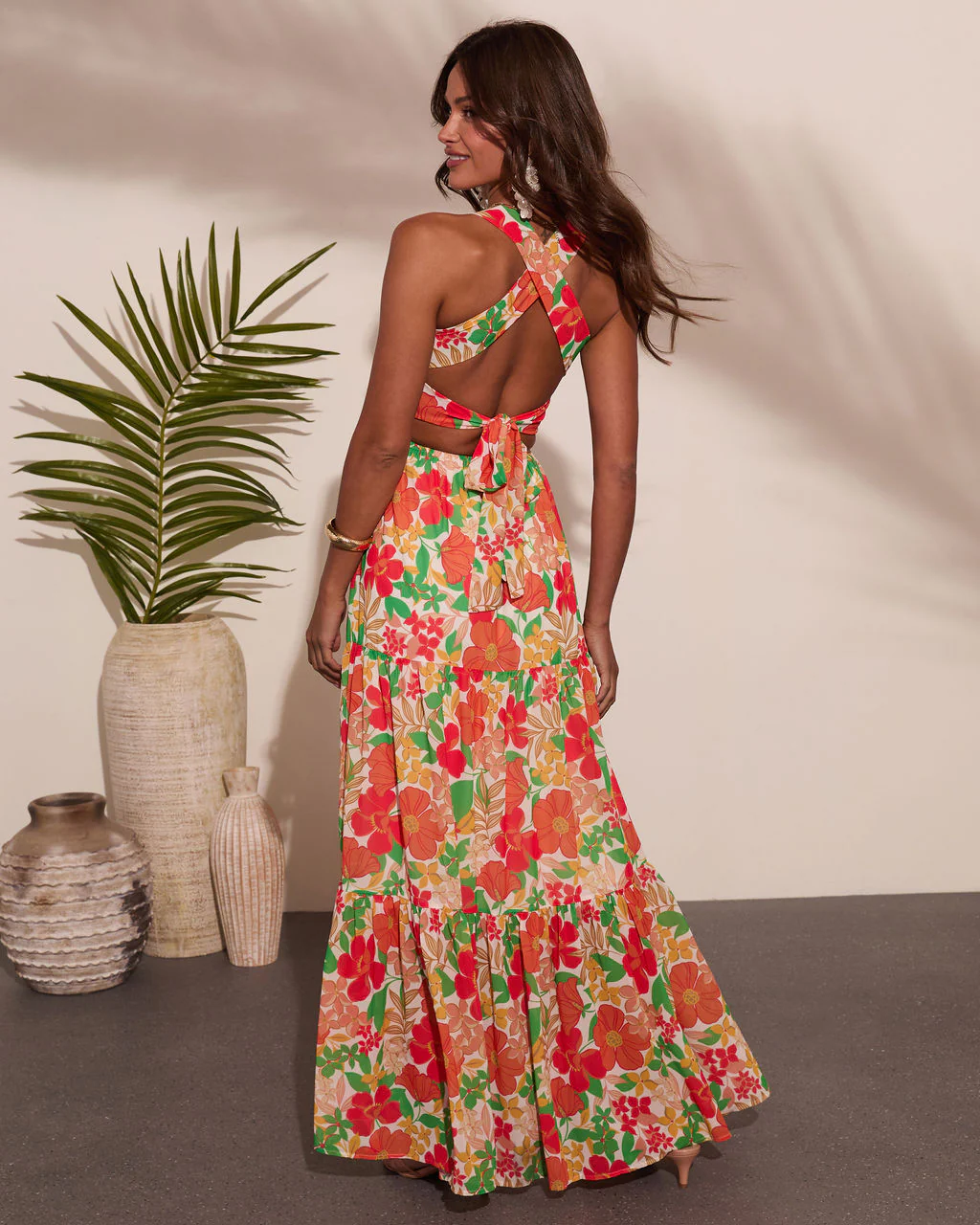 Emelia Floral Print Maxi Dress - Image 10