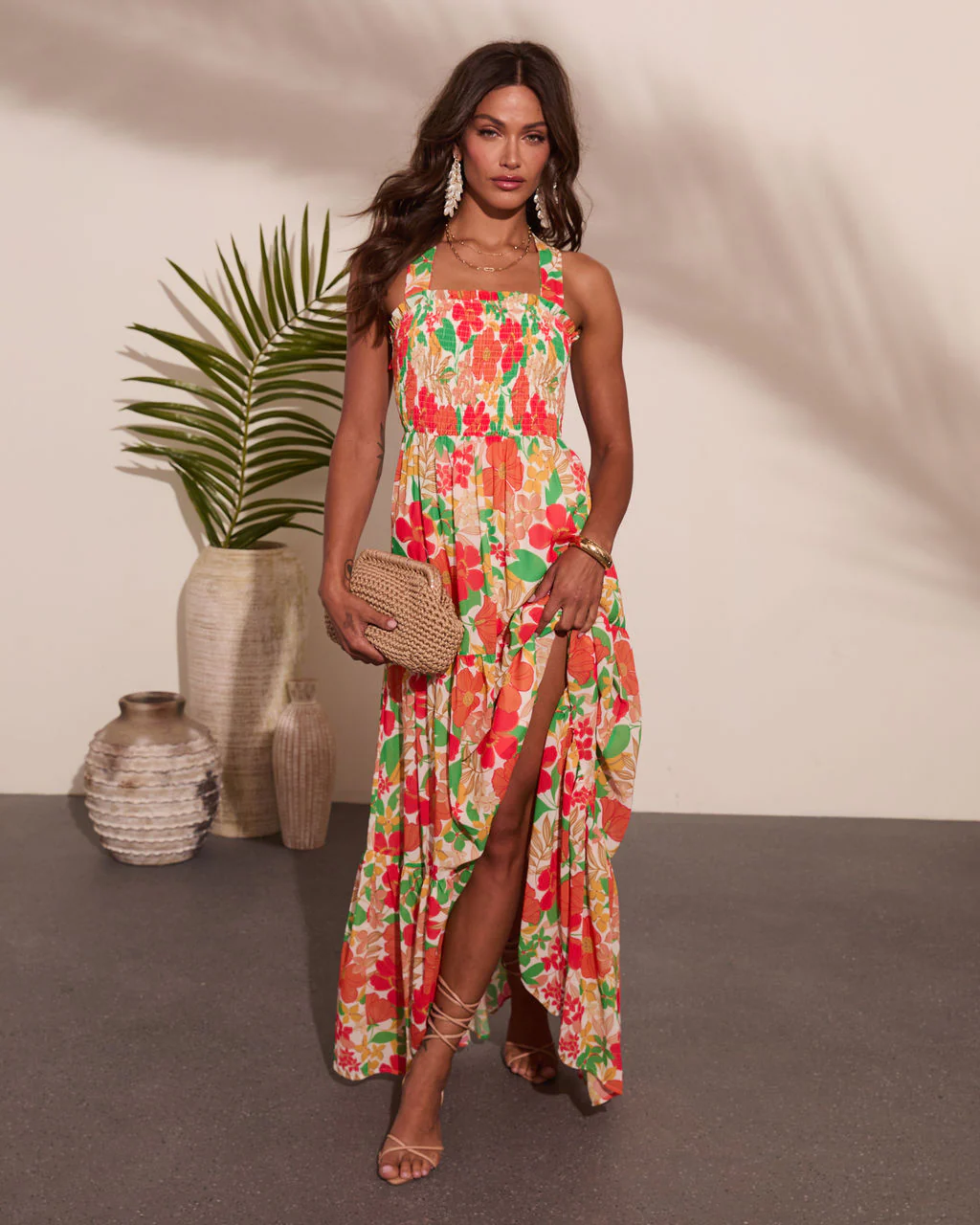 Emelia Floral Print Maxi Dress - Image 11