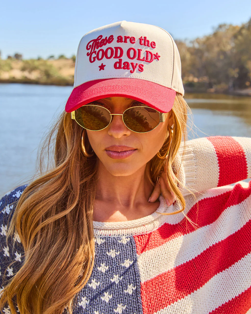 Good Old Days Embroidered Trucker Hat - Image 5