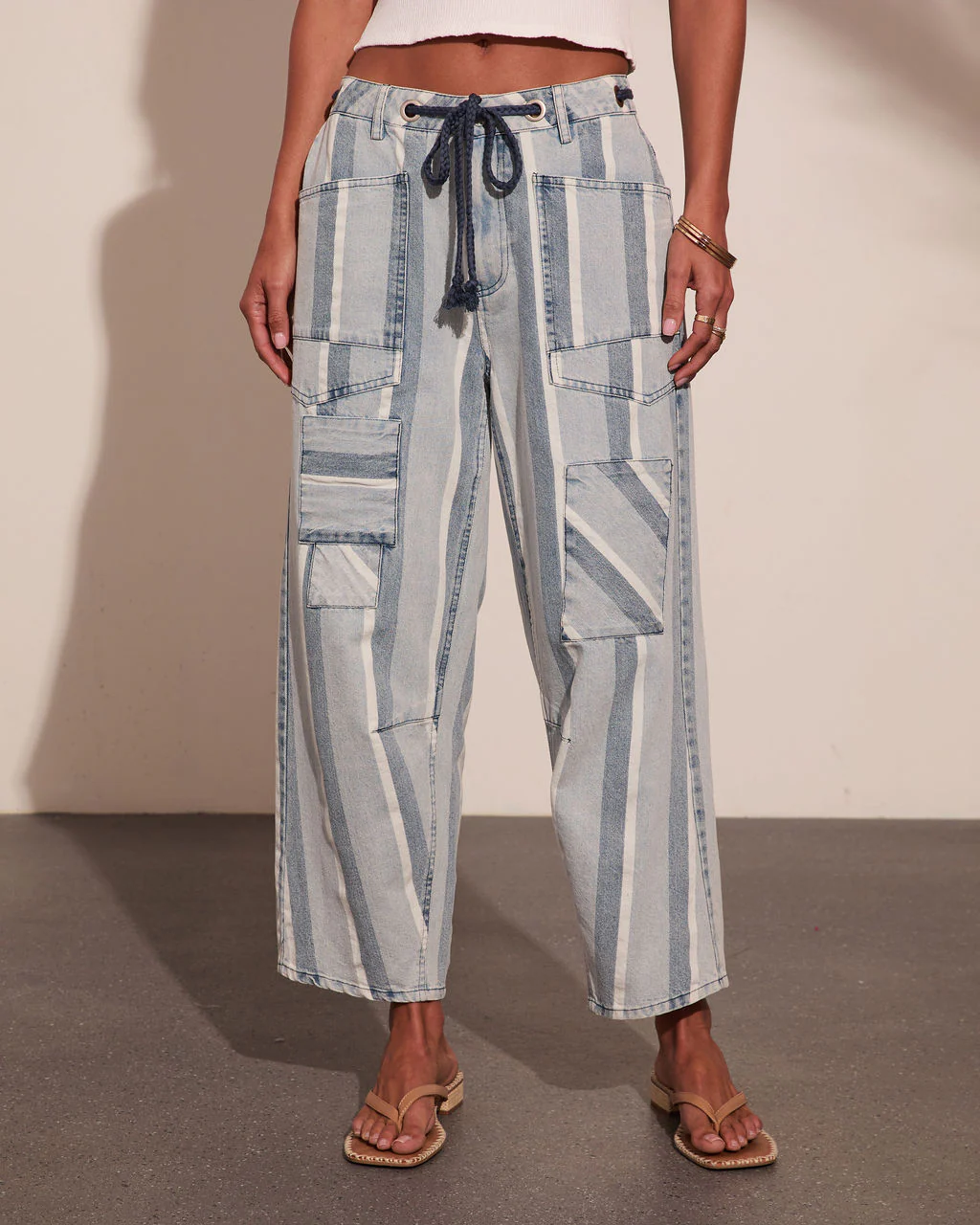 Grayson Rigid Color Block Mid Rise Straight Leg Jeans - Image 2