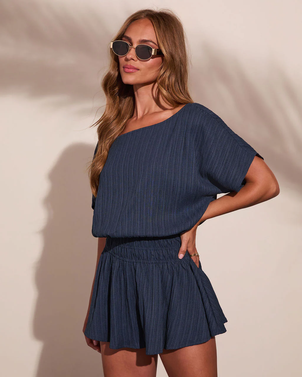 Harbor Spark Off the Shoulder Romper - Image 3