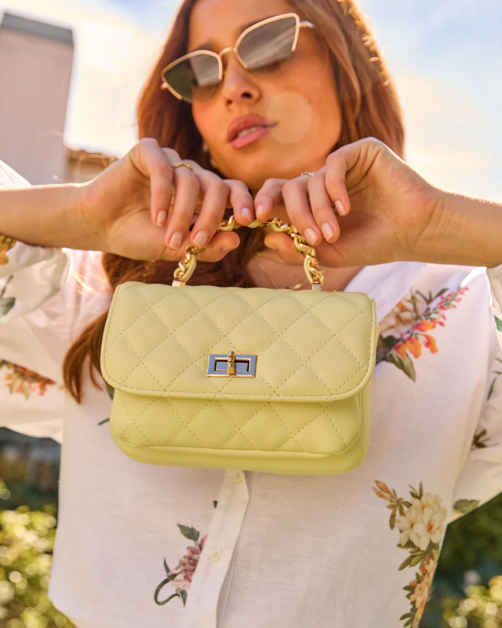 Laura Quilted Vegan Leather Top Handle Bag - Image 2
