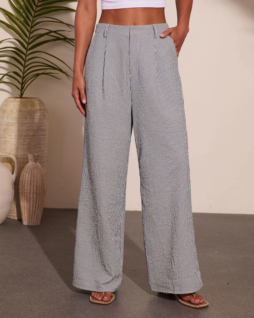 Liberty Shores Striped Wide Leg Pants