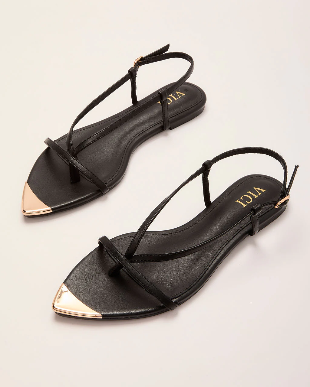 Lucenda Strappy Metal Toe Sandals - Image 2