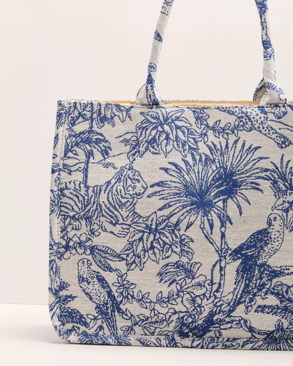 Luxe Escape Printed Canvas Tote Bag - Image 6