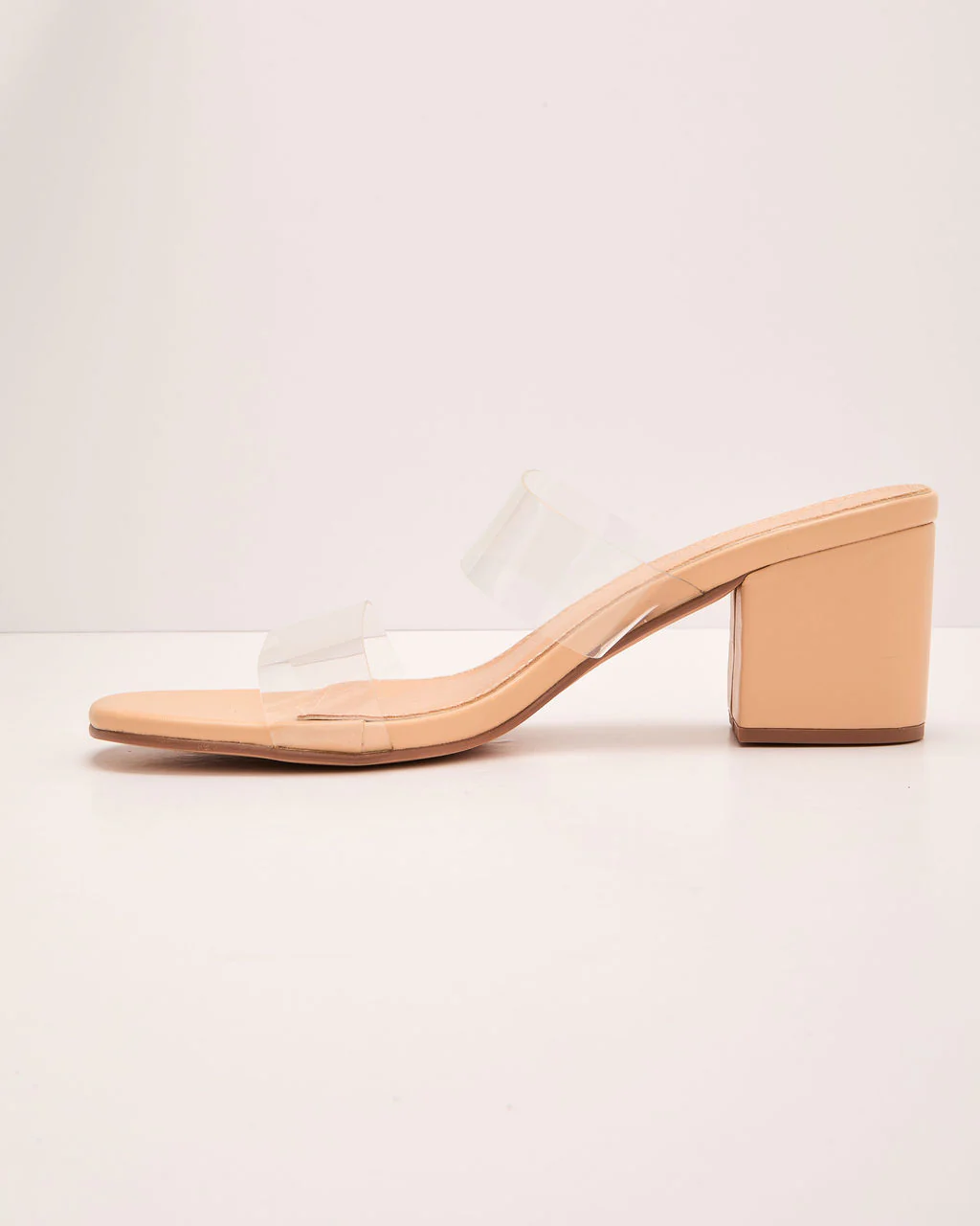 Lydiah Clear PVC Heeled Sandals - Image 3