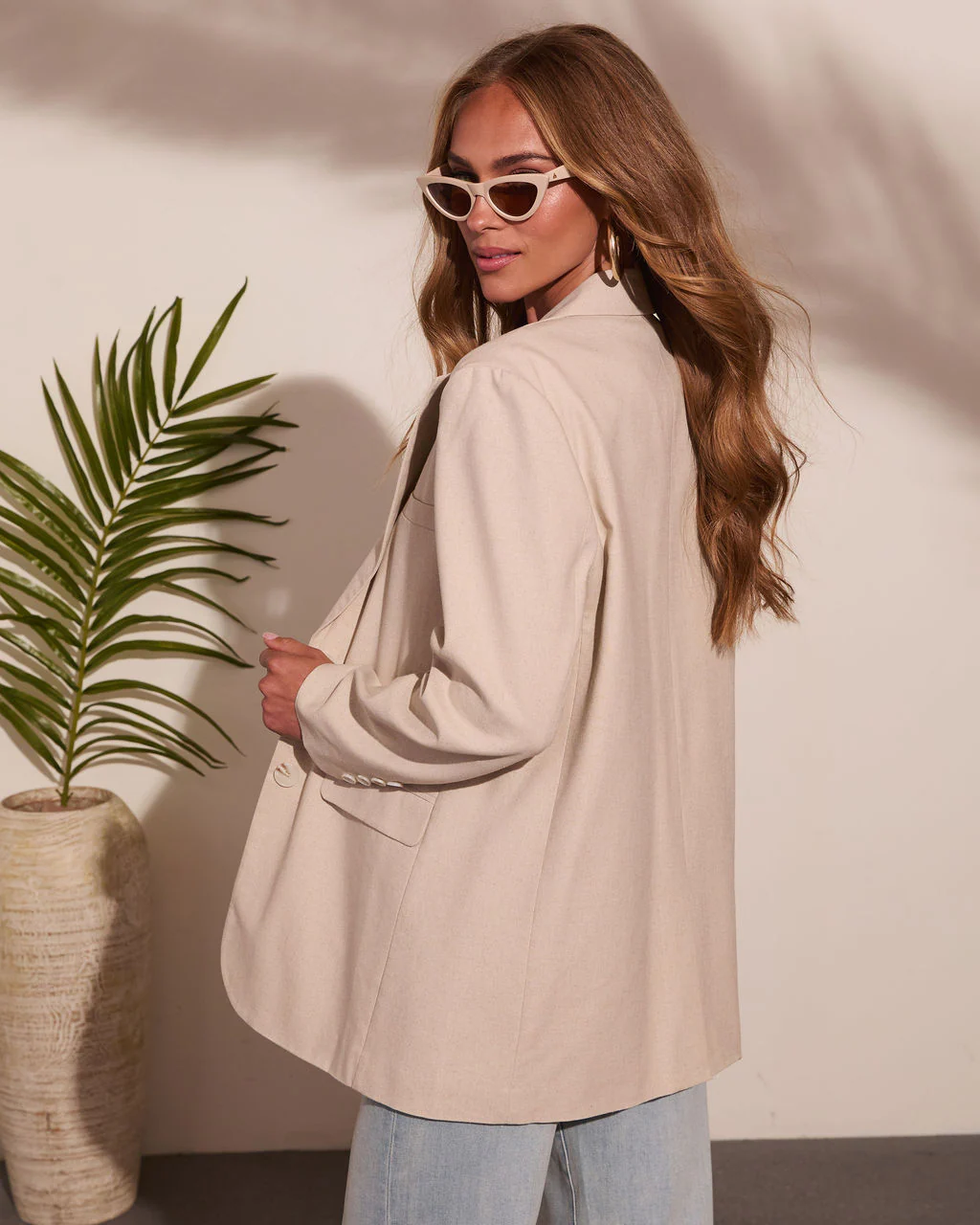 Marinah Linen Blend Blazer - Image 4