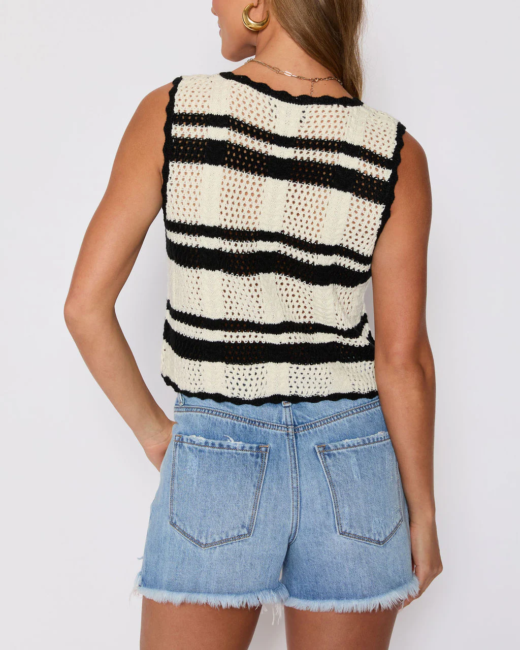 Meghan Knit Sleeveless Sweater - Image 4