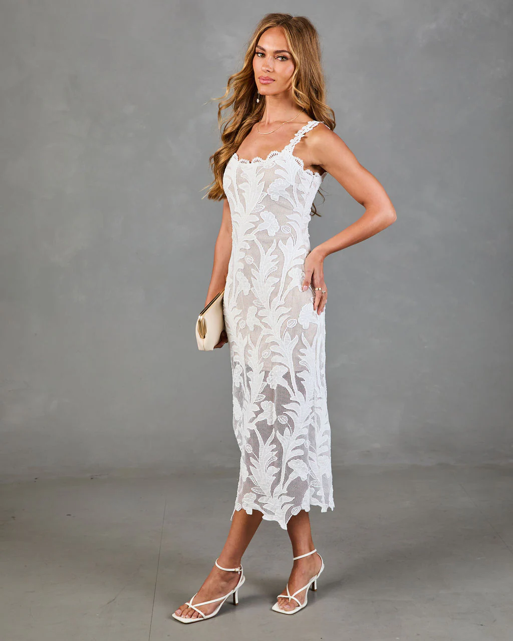 Nights Bloom Floral Midi Dress - Image 3