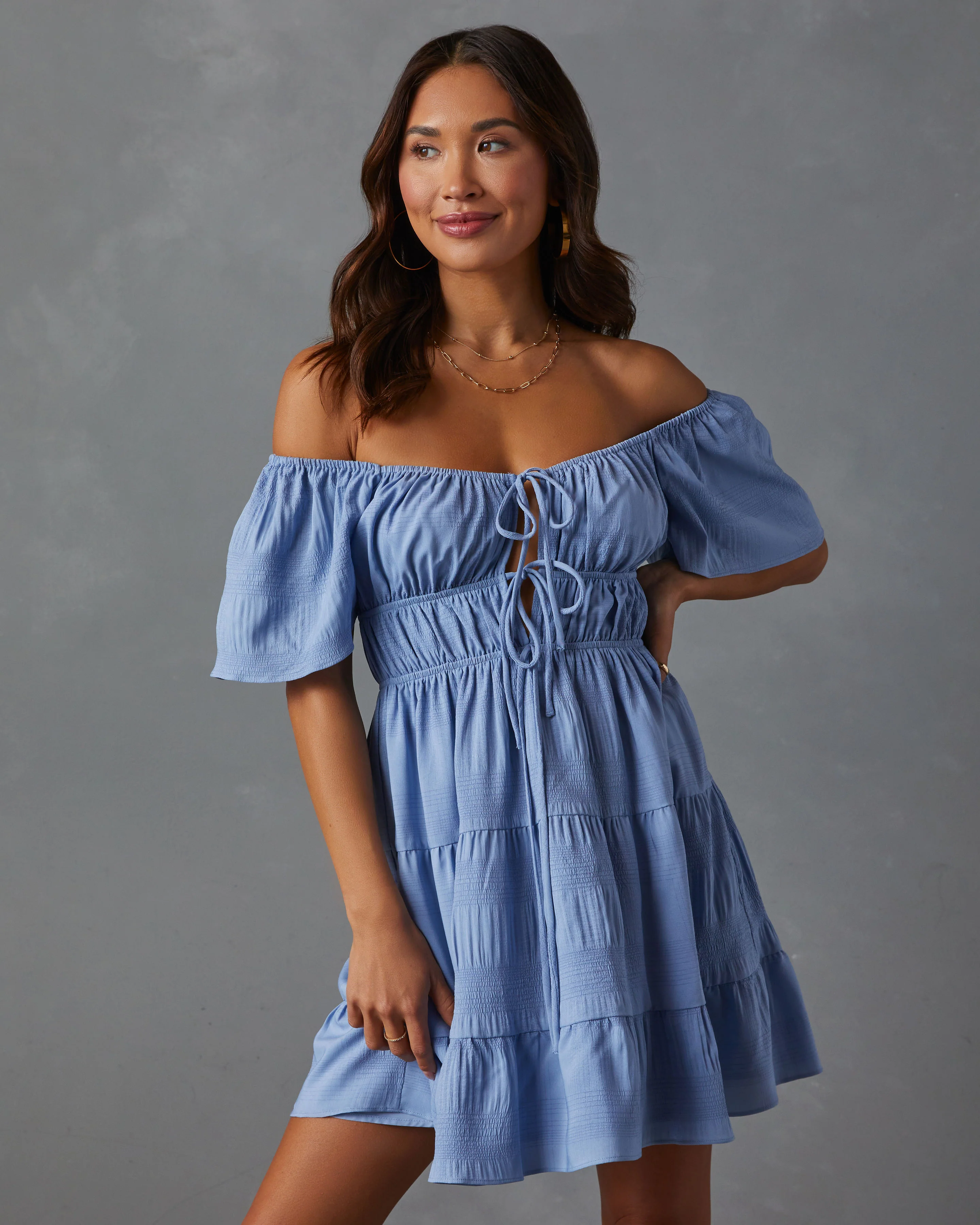 Pure Essence Tiered Babydoll Dress - Image 7