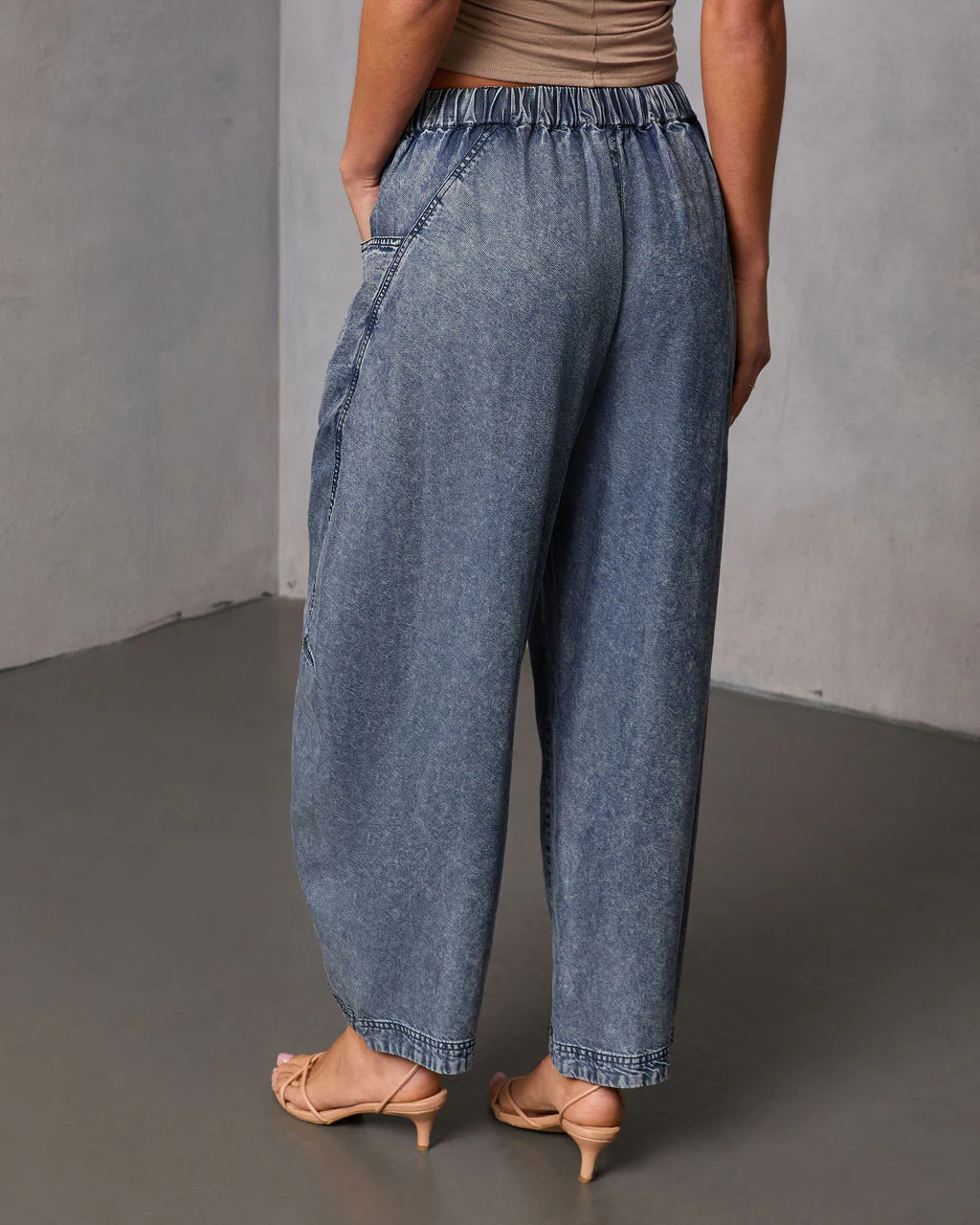 Racquel Chambray Barrel Pants - Image 4