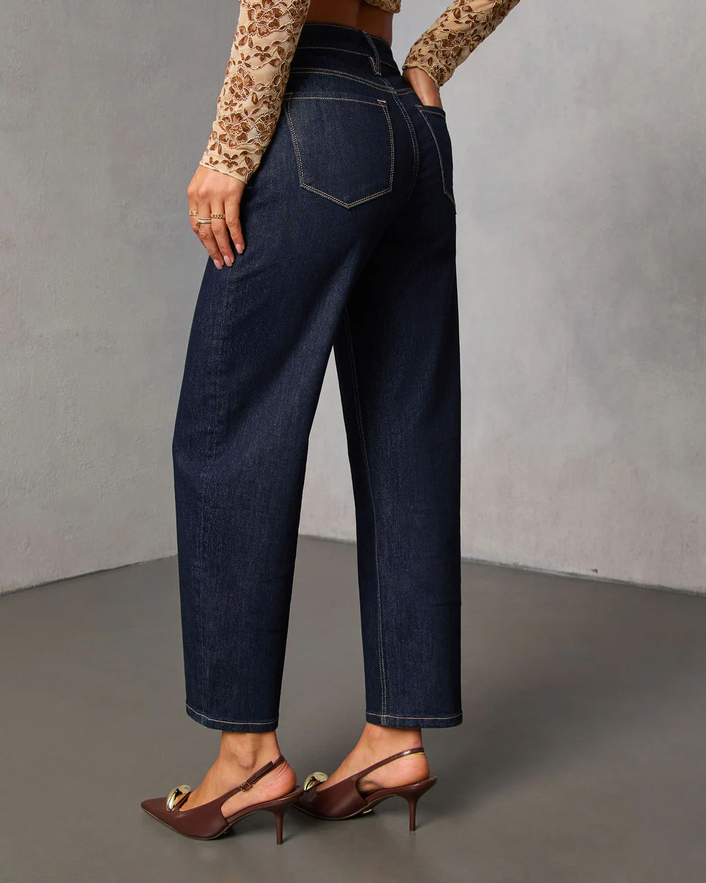 Rayden Stretch Slim Barrel Jeans - Image 4
