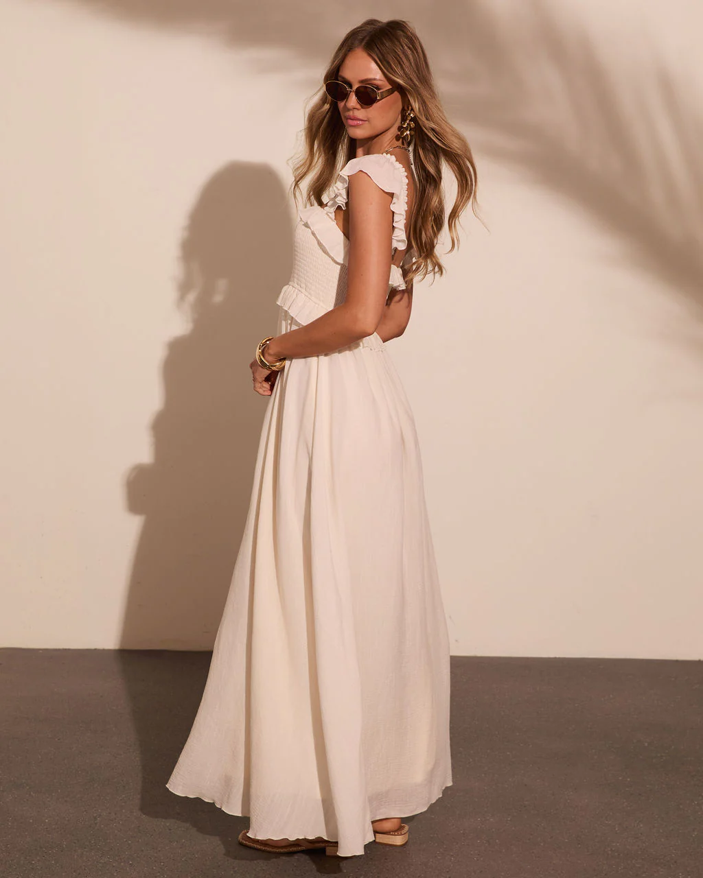 Resort Romance Ruffle Trim Maxi Dress - Image 4