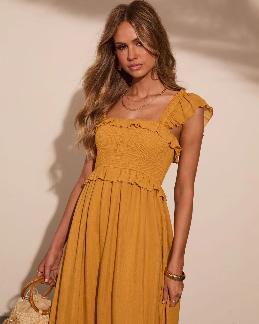 Resort Romance Ruffle Trim Maxi Dress - Image 8