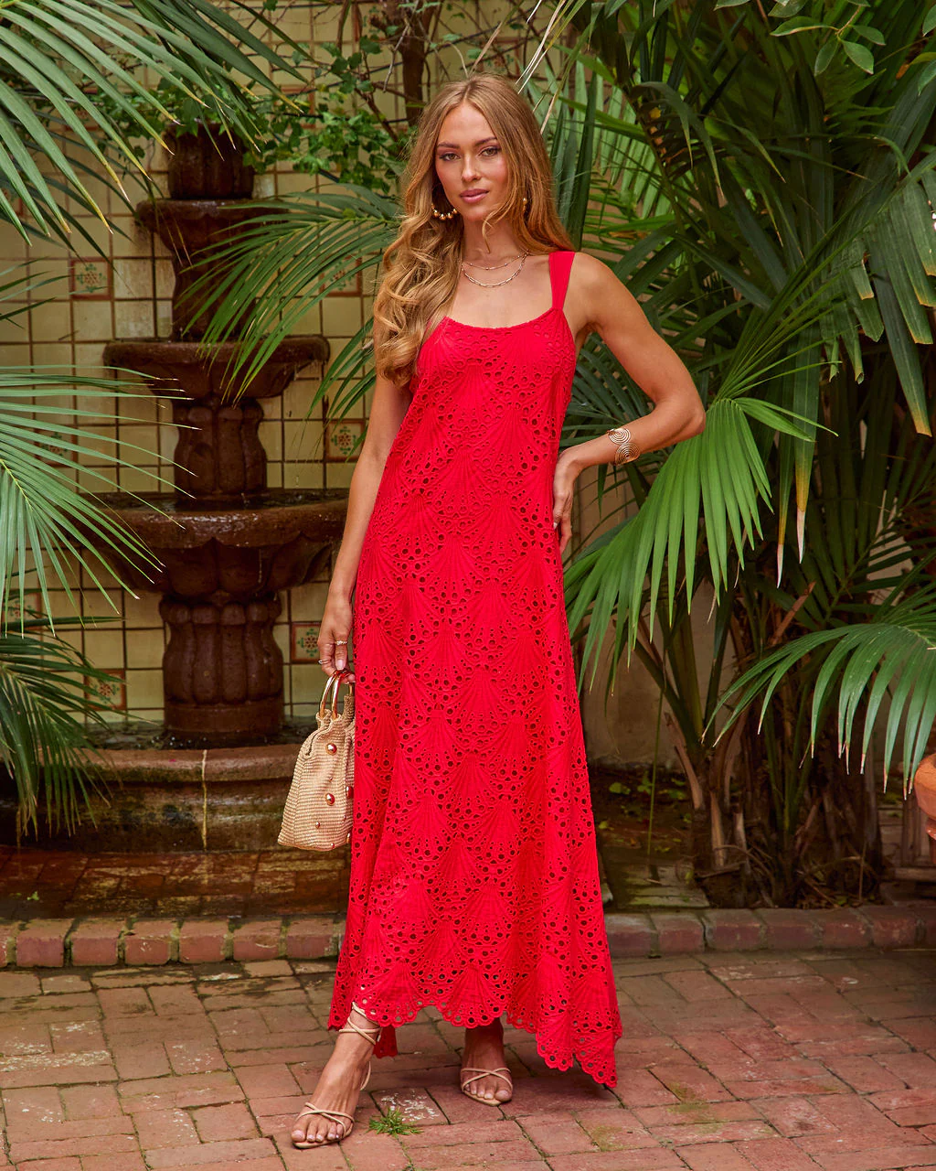 Ritual Moment Cotton Eyelet Maxi Dress - Image 5