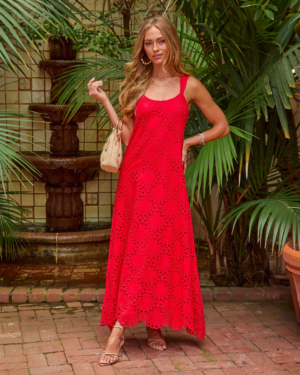 Ritual Moment Cotton Eyelet Maxi Dress - Image 6