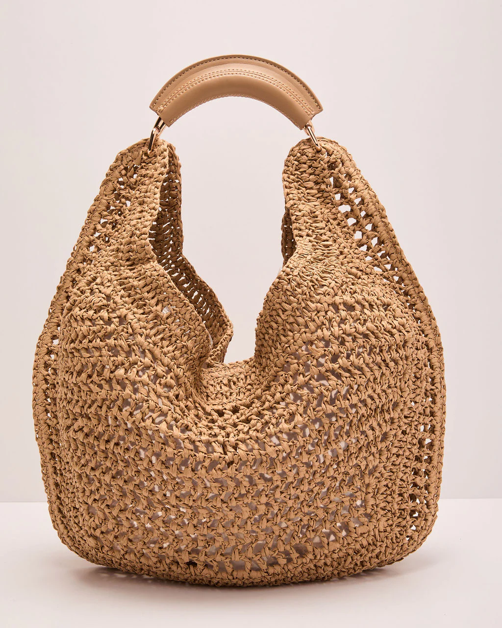 Salt and Sun Woven Crochet Straw Hobo Bag - Image 8