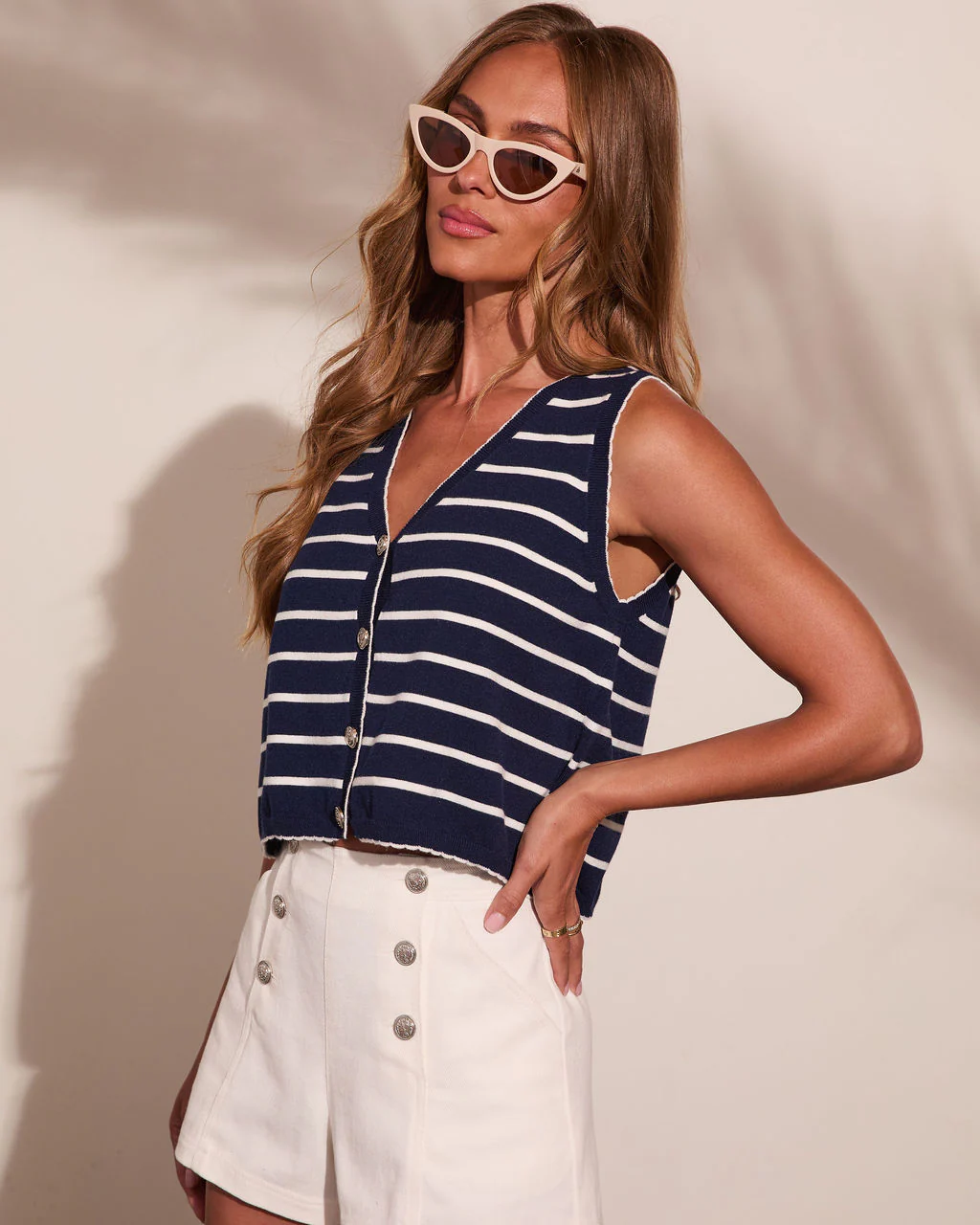 Seaside Liberty Striped Vest Top - Image 3
